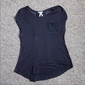 Candie’s Black Top with Lace